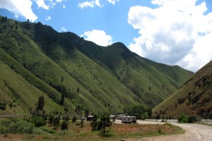 Campground Looking Up River