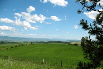 Keuterville looking SE toward Grangeville