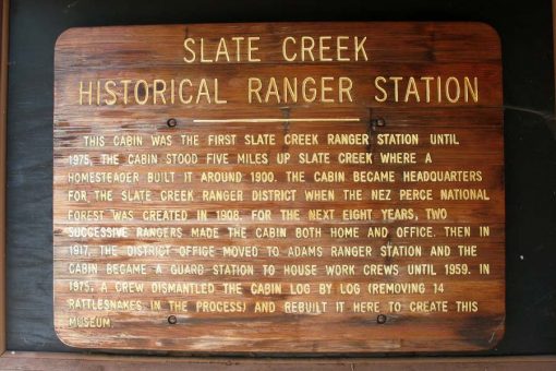 Slate Creek Historical Ranger Station